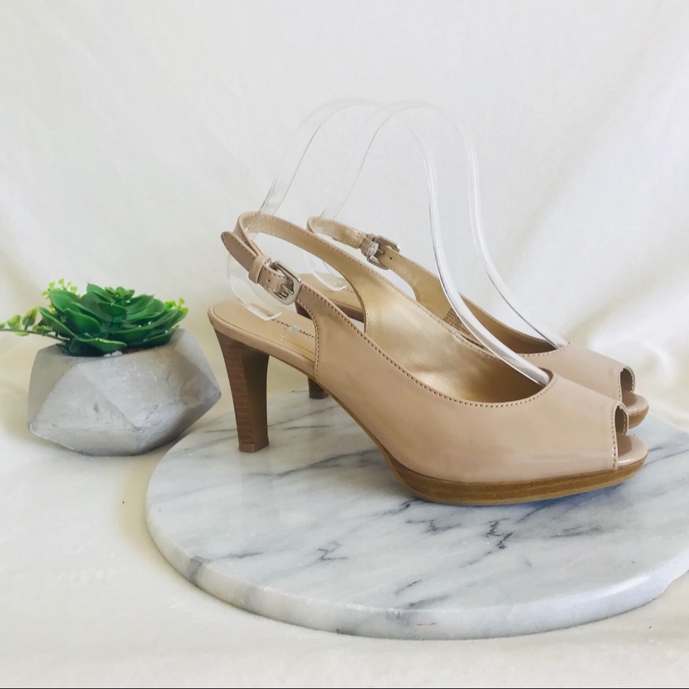 ⭐️5 for 25 Jaclyn Smith | Nude Heel strap  heels